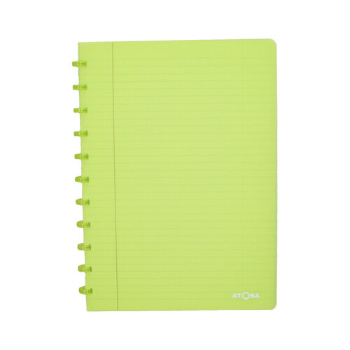 Atoma Cahier Atoma A4 carreau 4x8mm 144 pages 90g PP transparent assorti
