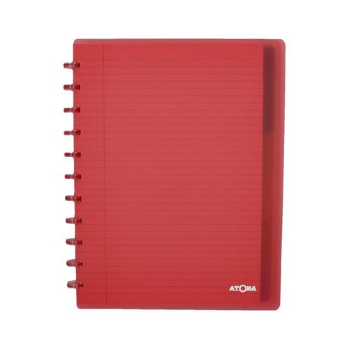 Atoma Schrift Atoma A4+ lijn 120blz 90gr PP transparant assorti