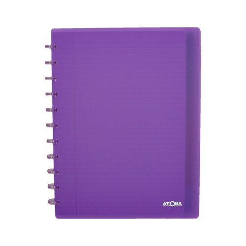 Atoma Schrift Atoma A4+ lijn 120blz 90gr PP transparant assorti