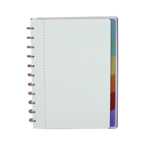 Atoma Schrift Atoma A4+ lijn 120blz 90gr PP transparant assorti