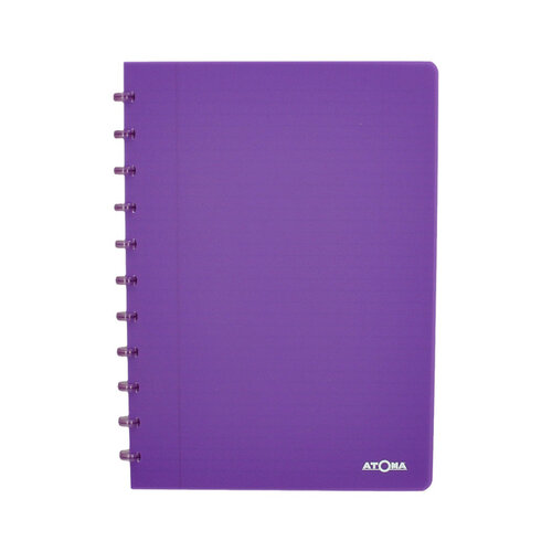 Atoma Cahier Atoma A4 ligné 144 pages 90g PP transparent assorti