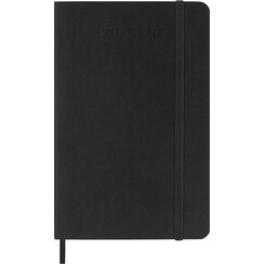 Agenda 2025/2026 Moleskine 18M Planner Weekly 7 jours/1 page Pocket CS noir