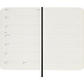 Moleskine Agenda 2025/2026 Moleskine 18M Planner Weekly 7 jours/1 page Pocket CS noir
