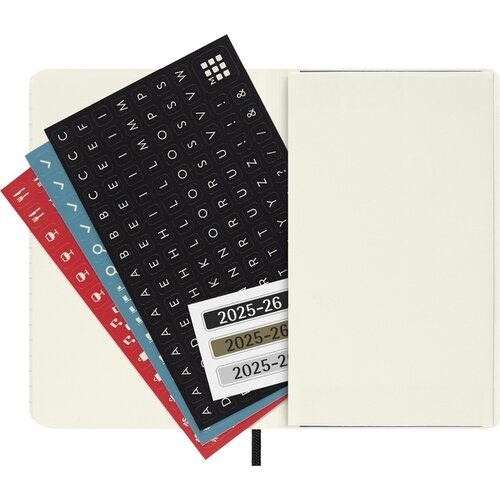 Moleskine Agenda 2025/2026 Moleskine 18M Planner Weekly 7 jours/1 page Pocket CS noir