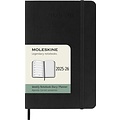 Moleskine Agenda 2025/2026 Moleskine 18M Planner Weekly 7 jours/1 page Pocket CS noir