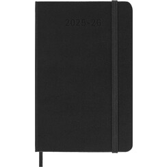 Agenda 2025/2026 Moleskine 18M Planner Weekly 7 jours/1 page Pocket CR noir
