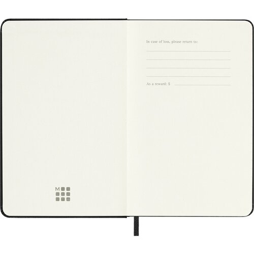 Moleskine Agenda 2025/2026 Moleskine 18M Planner Weekly 7 jours/1 page Pocket CR noir