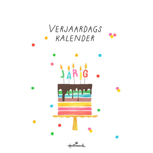 Hallmark Verjaardagskalender kort Pretty Cute 21x30cm