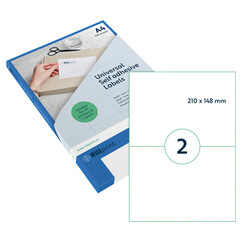 Etiquette Rillprint 210x148mm transparent mat 50 étiquettes