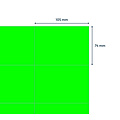 Rillprint Etiquette Rillprint 105x74mm vert fluo 800 étiquettes