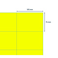 Rillprint Etiquette Rillprint 105x74mm jaune fluo 800 étiquettes