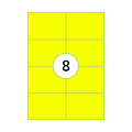 Rillprint Etiquette Rillprint 105x74mm jaune fluo 800 étiquettes