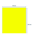 Rillprint Etiquette Rillprint 210x297mm jaune fluo 100 étiquettes