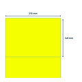 Rillprint Etiquette Rillprint 210x148mm jaune fluo 200 étiquettes