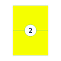 Rillprint Etiquette Rillprint 210x148mm jaune fluo 200 étiquettes