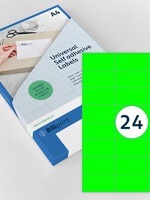 Rillprint Etiket Rillprint 70x37mm fluorgroen 2400 etiketten