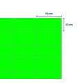 Rillprint Etiquette Rillprint 70x37mm vert fluo 2400 étiquettes