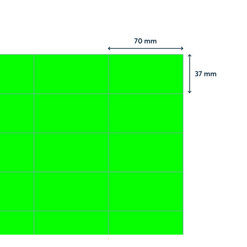 Rillprint Etiquette Rillprint 70x37mm vert fluo 2400 étiquettes