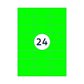 Rillprint Etiquette Rillprint 70x37mm vert fluo 2400 étiquettes