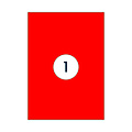 Rillprint Etiquette Rillprint 210x297mm rouge fluo 100 étiquettes