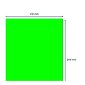 Rillprint Etiquette Rillprint 210x297mm vert fluo 100 étiquettes