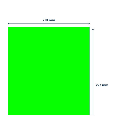 Rillprint Etiquette Rillprint 210x297mm vert fluo 100 étiquettes
