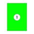 Rillprint Etiquette Rillprint 210x297mm vert fluo 100 étiquettes
