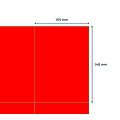 Rillprint Etiquette Rillprint 105x148mm rouge fluo 400 étiquettes