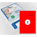 Rillprint Etiquette Rillprint 210x148mm rouge fluo 200 étiquettes