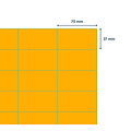 Rillprint Etiquette Rillprint 70x37mm orange fluo 2400 étiquettes
