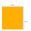 Rillprint Etiquette Rillprint 210x297mm orange fluo 100 étiquettes