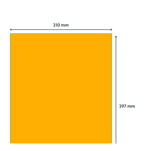 Rillprint Etiquette Rillprint 210x297mm orange fluo 100 étiquettes