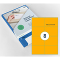 Rillprint Etiquette Rillprint 105x74mm orange fluo 800 étiquettes