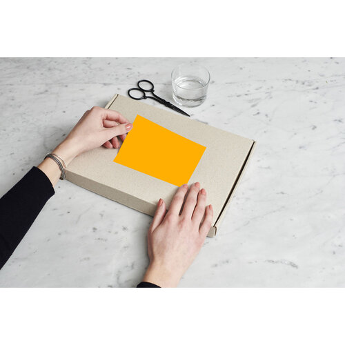Rillprint Etiquette Rillprint 105x74mm orange fluo 800 étiquettes