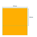 Rillprint Etiquette Rillprint 210x148mm orange fluo 200 étiquettes