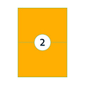 Rillprint Etiquette Rillprint 210x148mm orange fluo 200 étiquettes