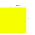 Rillprint Etiquette Rillprint 105x148mm jaune fluo 400 étiquettes
