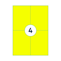 Rillprint Etiquette Rillprint 105x148mm jaune fluo 400 étiquettes