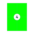 Rillprint Etiquette Rillprint 105x148mm vert fluo 400 étiquettes