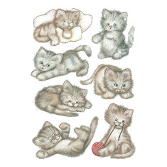 Etiquette HERMA 3477 Mignons chatons