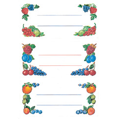Etiket HERMA 3784 keuken fruit