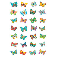 Etiquette HERMA 6819 Papillons film scintillant