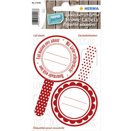 HERMA Etiquette HERMA cuisine Home New Look rouge
