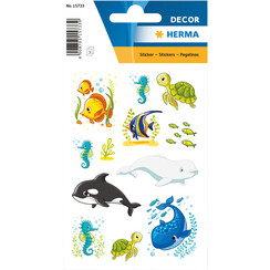 Autocollant Décor HERMA 15733 famille et amis baleine