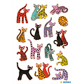 HERMA Autocollant Décor HERMA 3337 chats abstraits