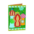 Folia Paper Glitterkarton Folia 50x70cm 300gr 5 vel zilver