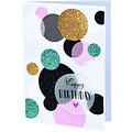 Folia Paper Carton photo Folia 50x70cm pailleté paquet 5 couleurs or