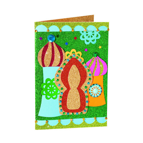Folia Paper Carton photo Folia 50x70cm pailleté paquet 5 couleurs or