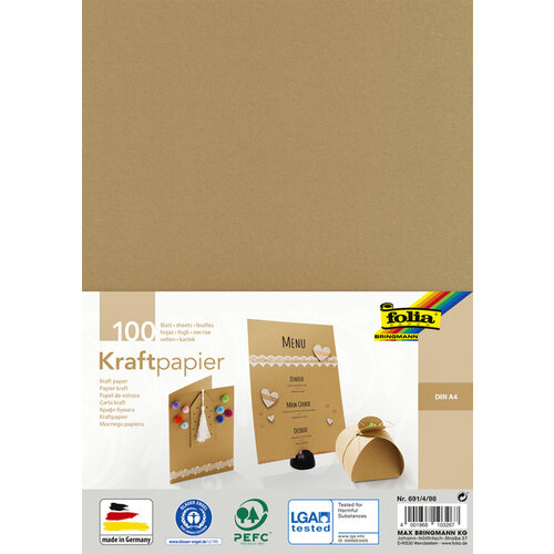 Folia Paper Papier kraft Folia DIN A4 120g