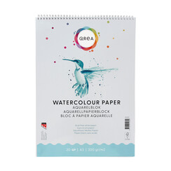 Bloc aquarelle Qrea A3 20 feuilles 200g spirale